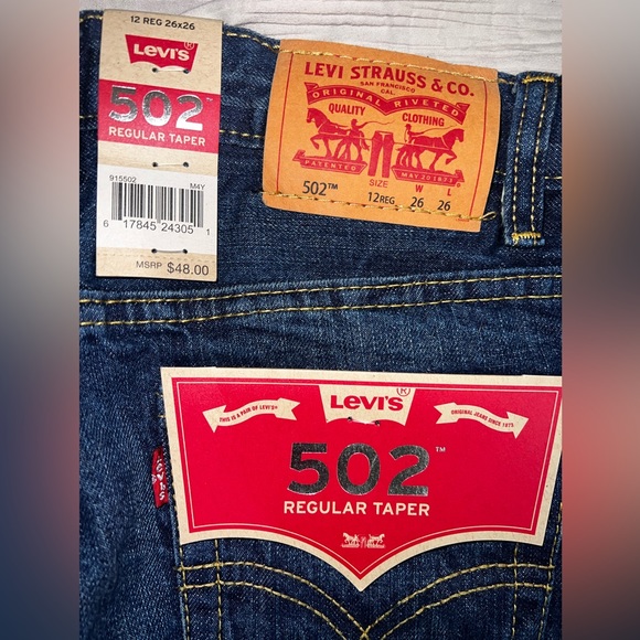 LEVI'S Women’s 502 Fashion Jean’s! Size 12 26x26. - Picture 5 of 6